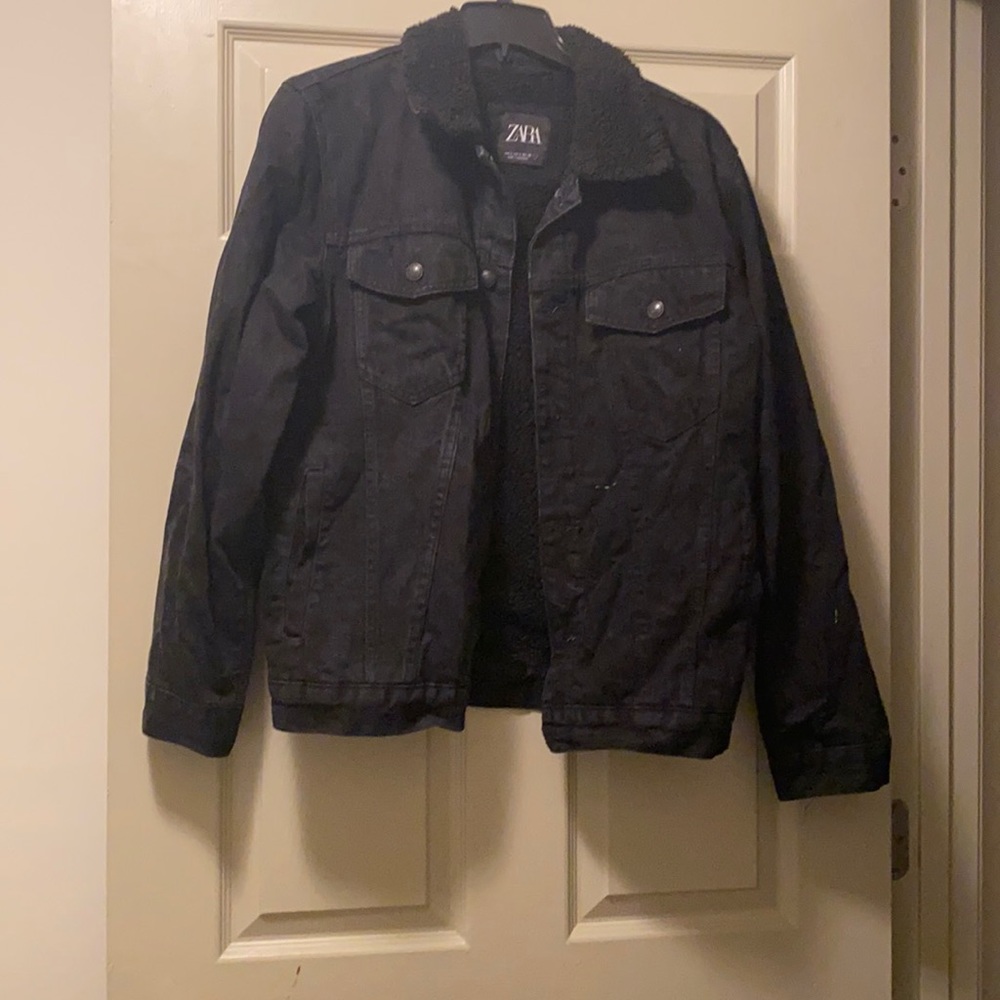 Zara Black Jean Jacket